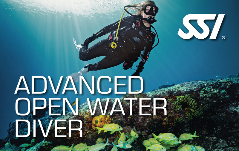 Il corso Advanced Open Water Diver SSI è il riconoscimento successivo nel percorso per diventare Master Diver e comprende quattro kit digitali di corsi Specialty SSI. Completando almeno quattro corsi di specialità SSI, a tua scelta, ed avendo registrato almeno 24 immersioni, riceverai automaticamente il riconoscimento SSI Advanced Open Water Diver insieme ai tuoi brevetti Specialty SSI.